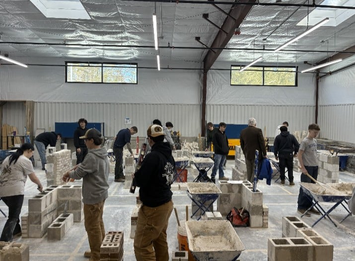 Expanded Masonry Shop at Shawsheen Valley Tech means more Chapter 74 Students now have Access to one of Shawshee n Techs highest-demand career and technical programs.